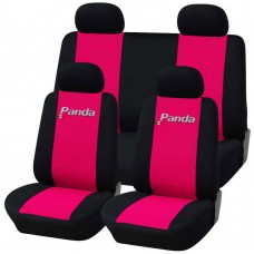Coprisedili Fiat Panda nuova bicolore fucsia - nero 50-50